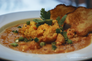 Yam & Cauliflower Soup   